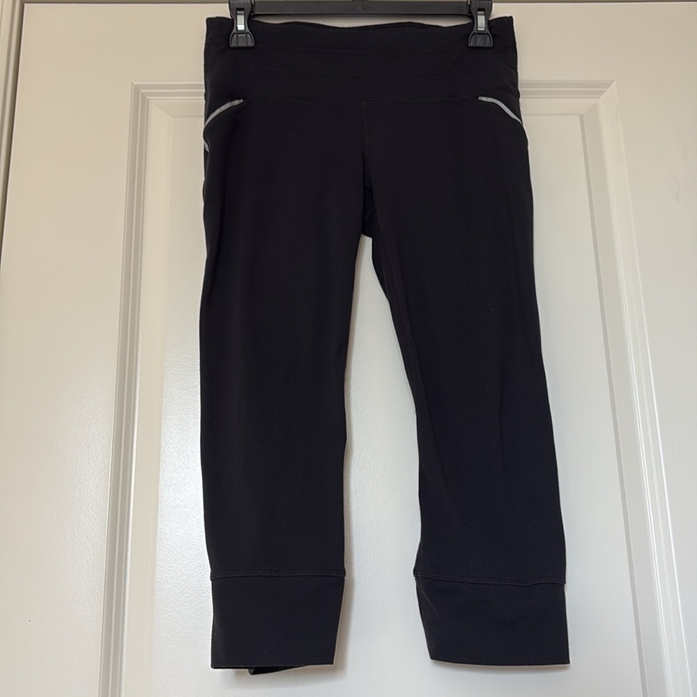 Athleta - Black Yoga Pants (7/8 Mid Rise) - Picture 2 of 5